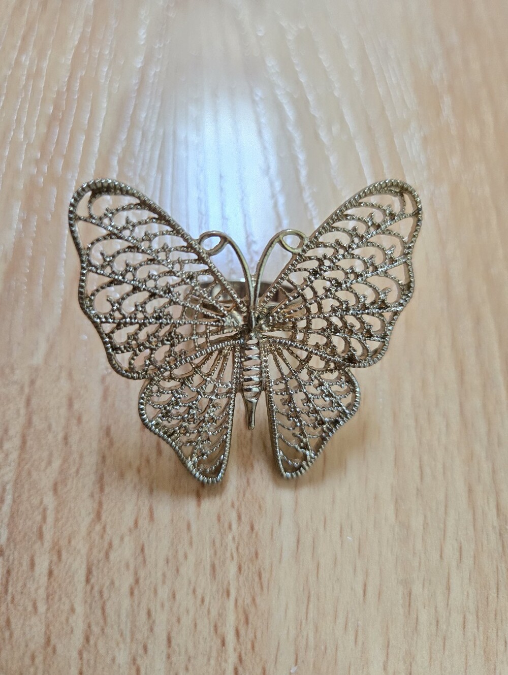 Delicate Gold Butterfly Ring - Elegant Women’s Accessory